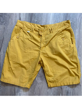 Eider Annecy-1962 Mustard Yellow Cotton Chino Bermuda Shorts Men's Large